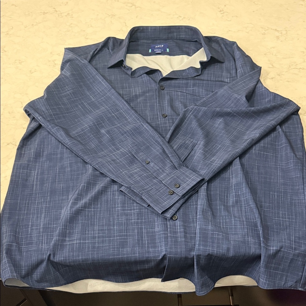 Apt. 9 Men's Navy Casual Button Down Shirt